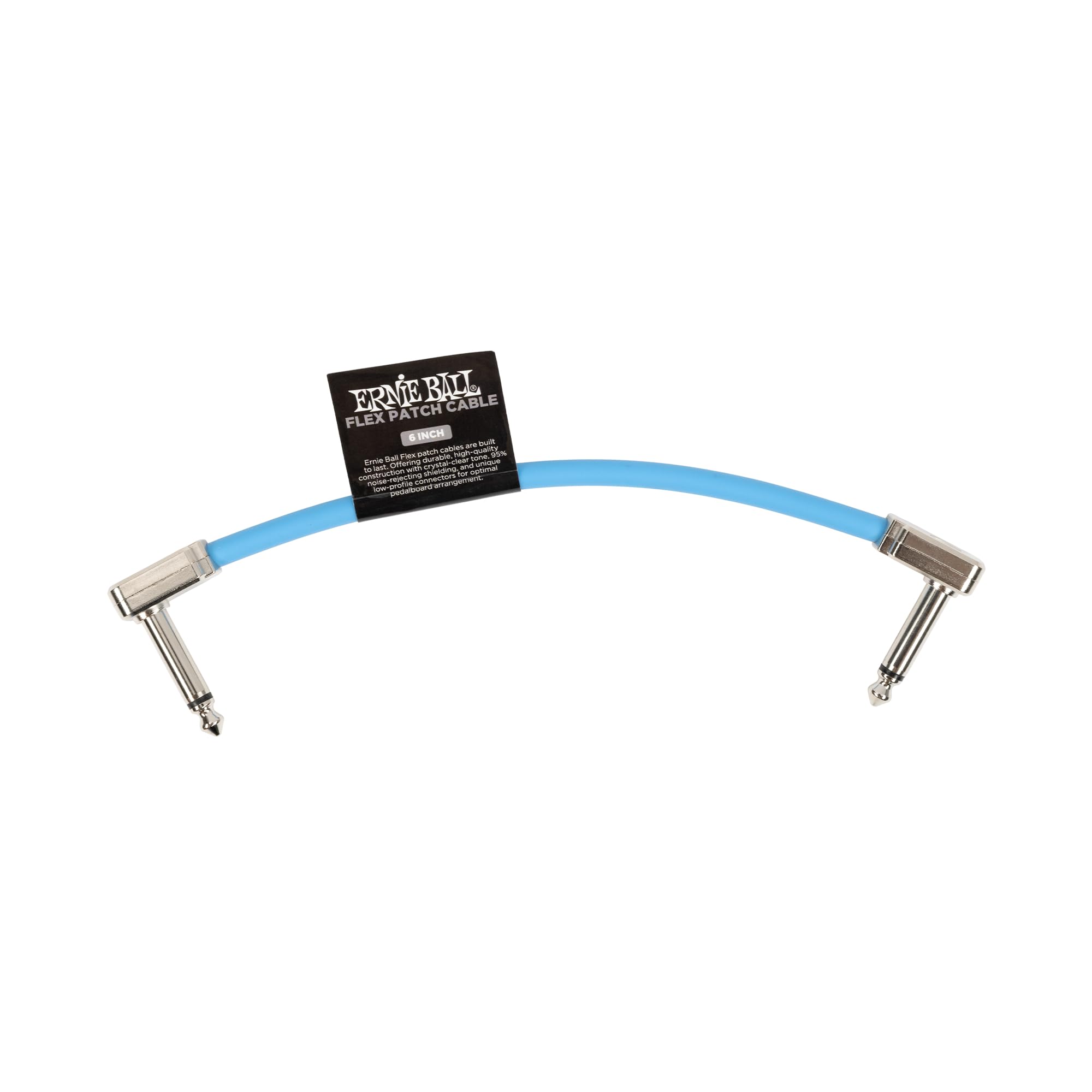 Ernie Ball Flex Patch Cable 6In   Blue   Single