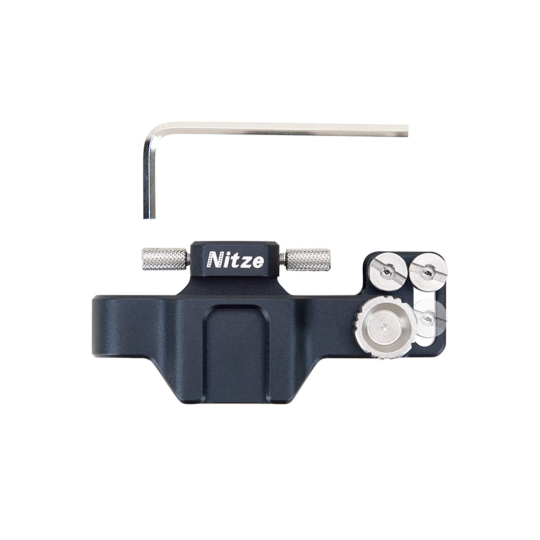 Nitze Ssd Mount Bracket For Samsung T5 Ssd, T5 Ssd Holder With Built In Cold Shoe And Usb C Cable Clamp   N42B