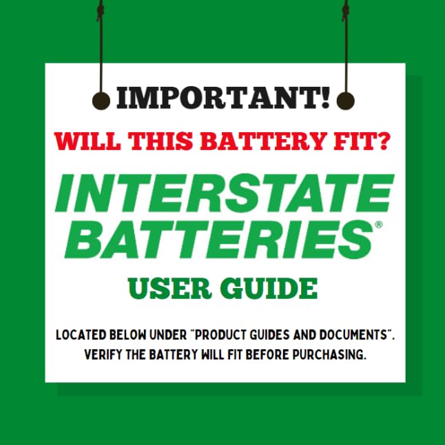 Interstate Batteries SLA AGM 12V 5Ah Battery for Alarms & Openers, Model SLA1055, 3.54" x 2.76" x 3.98"