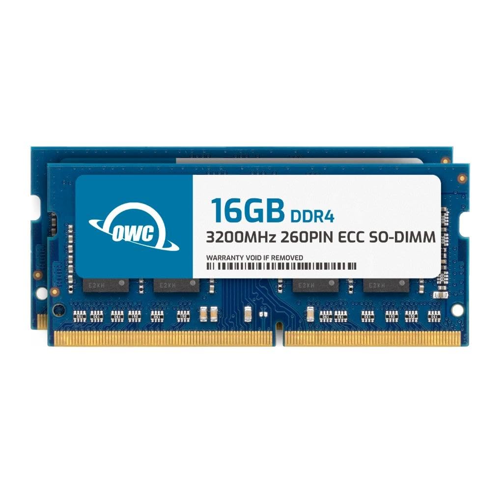 Owc 32Gb (2X16Gb) Ddr4 3200Mhz Pc4 25600 Cl22 1Rx8 Ecc Unbuffered Sodimm 1.2V 260 Pin