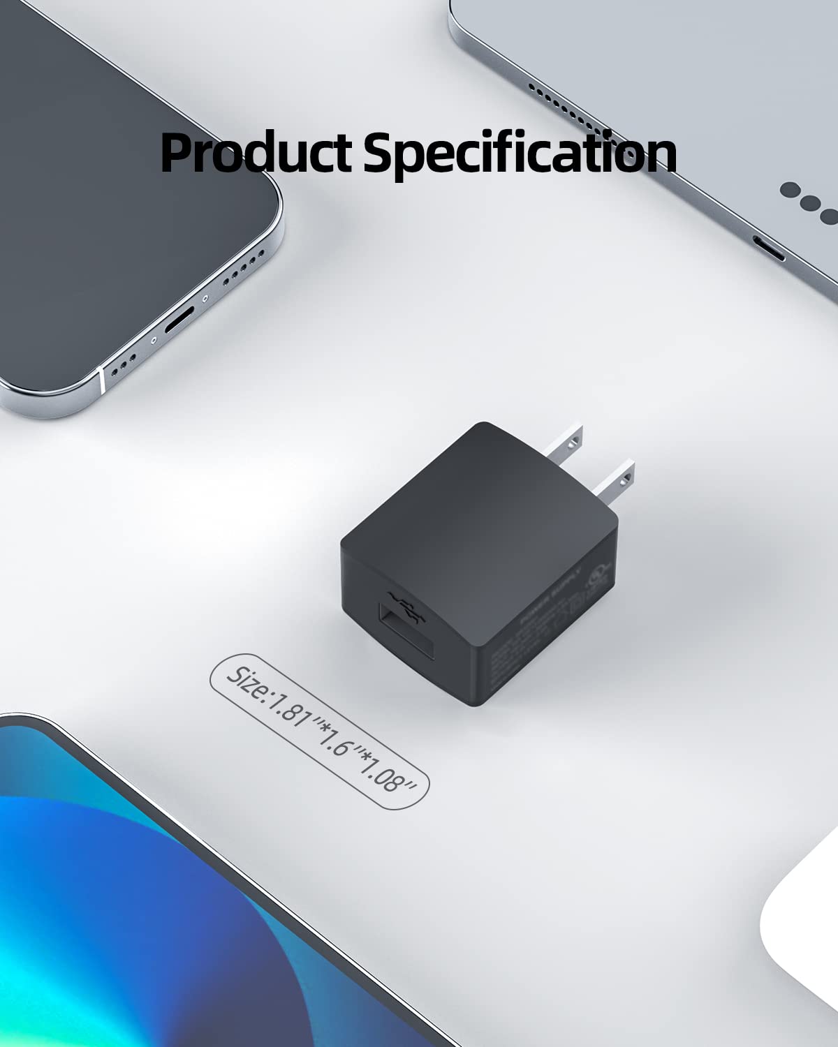 Micro Usb Wall Charger Fit For Samsung Galaxy Tab A, E, S2, 3, 4, 7.0' 8.0' 9.6' 9.7' 10.1', Sm T580/350/280/113/377/560/713 Tablet With 5Ft Cable Power Cord