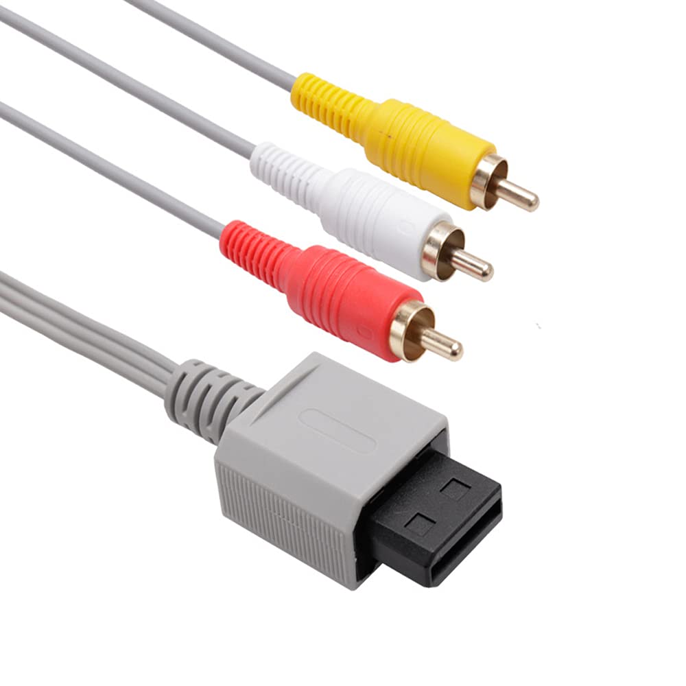 Ruitroliker Av Cable For Wii Wii U,3M/10Ft Composite Audio Video Standard Cord Wire For Wii Console