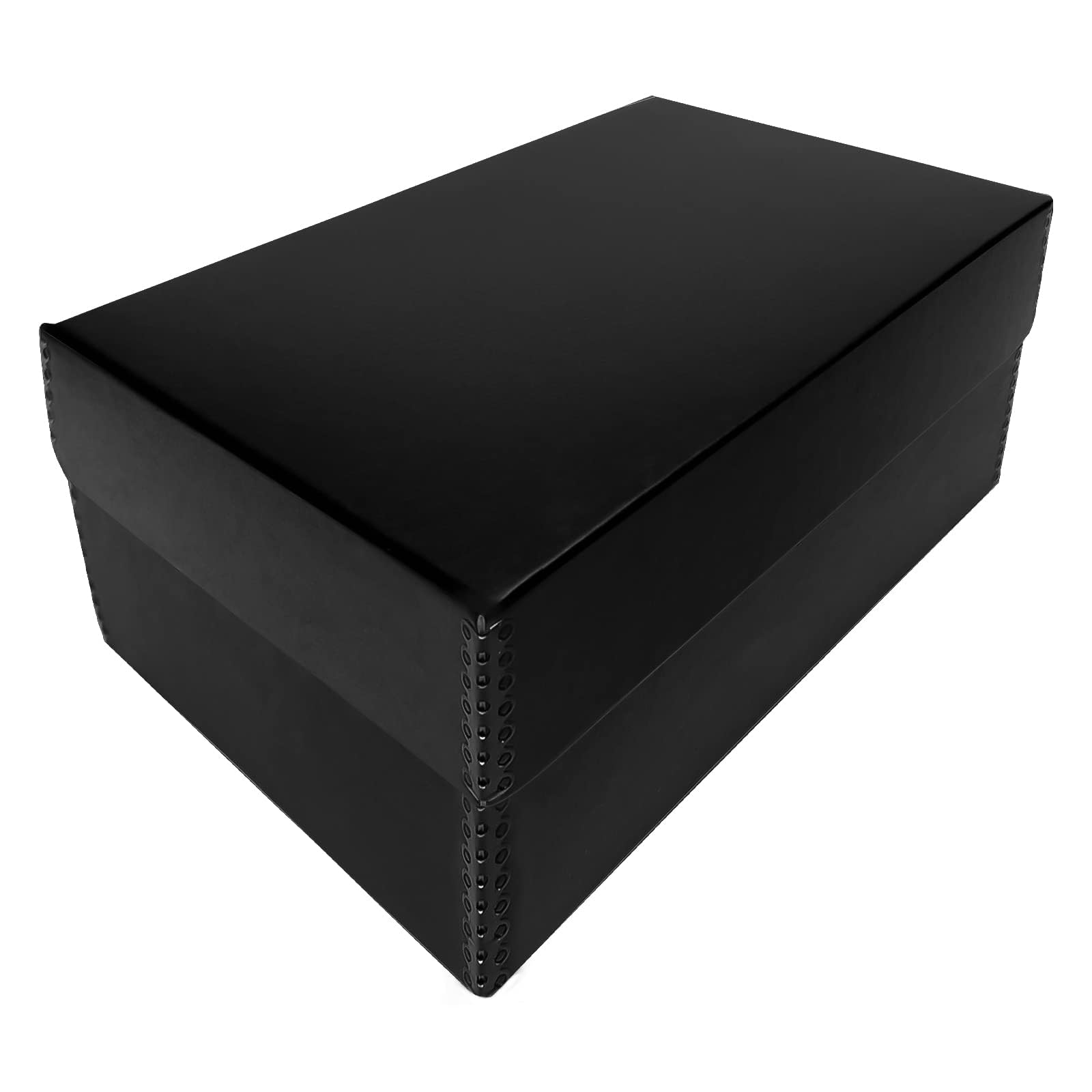 Lineco, Black Hinged Lid Photo Box 5.5'X7.75'X12' Archival Acid Free. Holds Up To 1100 Of 4X6 Or 5X7 Pictures, Print, Art. Preserve Longevity, Photos Or Documents, Craft, Prints, Cards