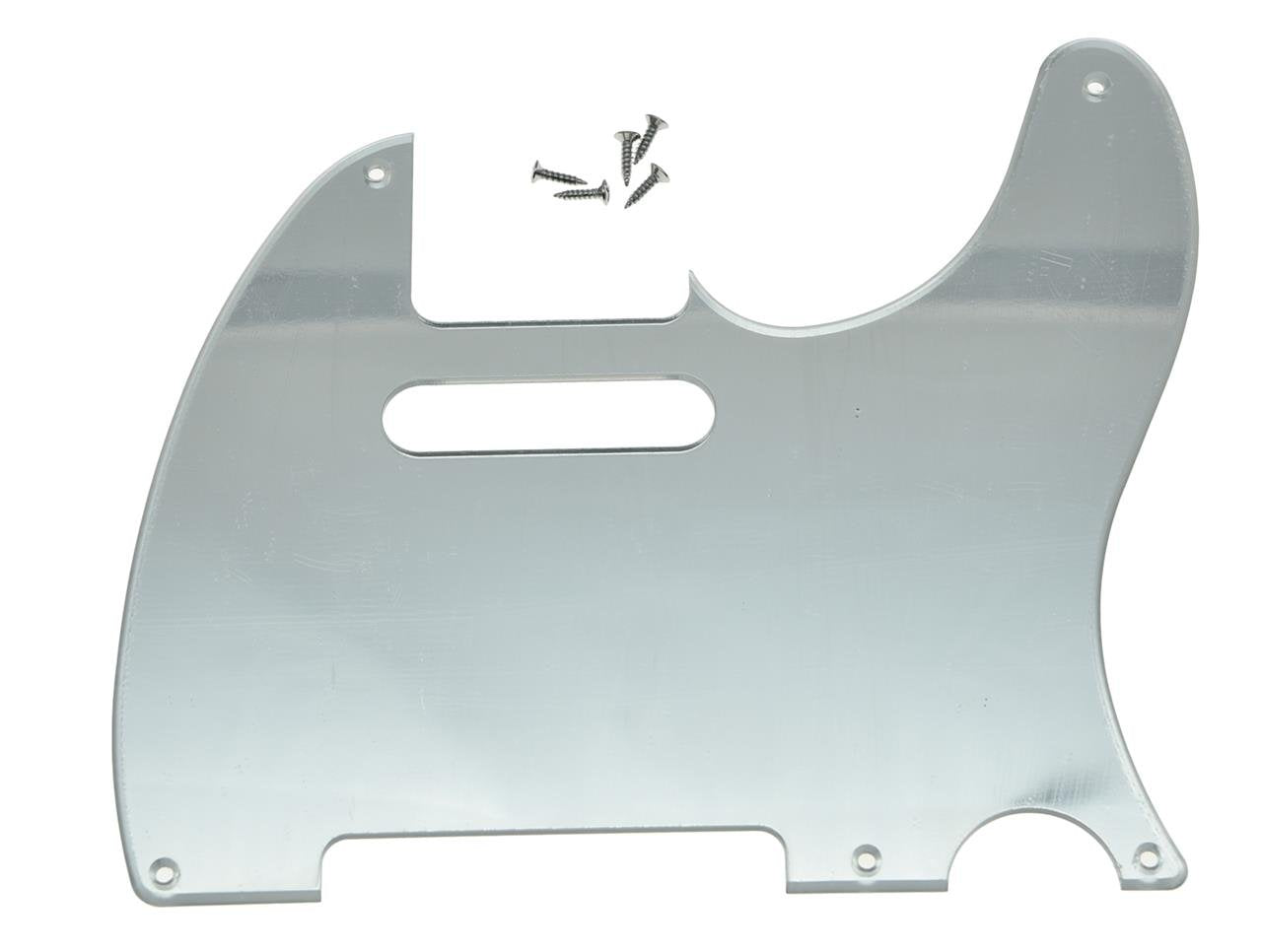 Kaish American Vintage 5 Hole Tele Pickguard Tl Guitar Pick Guard Scratch Plate For Tele/Telecaster Silver Mirror 1 Ply