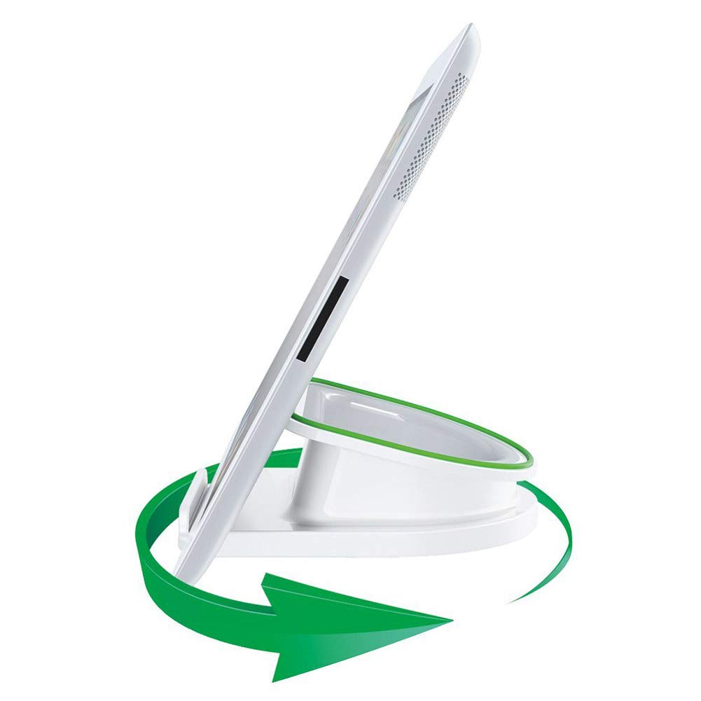 Leitz High Gloss White Rotating Desk Stand For Mobile Devices (6410 01)
