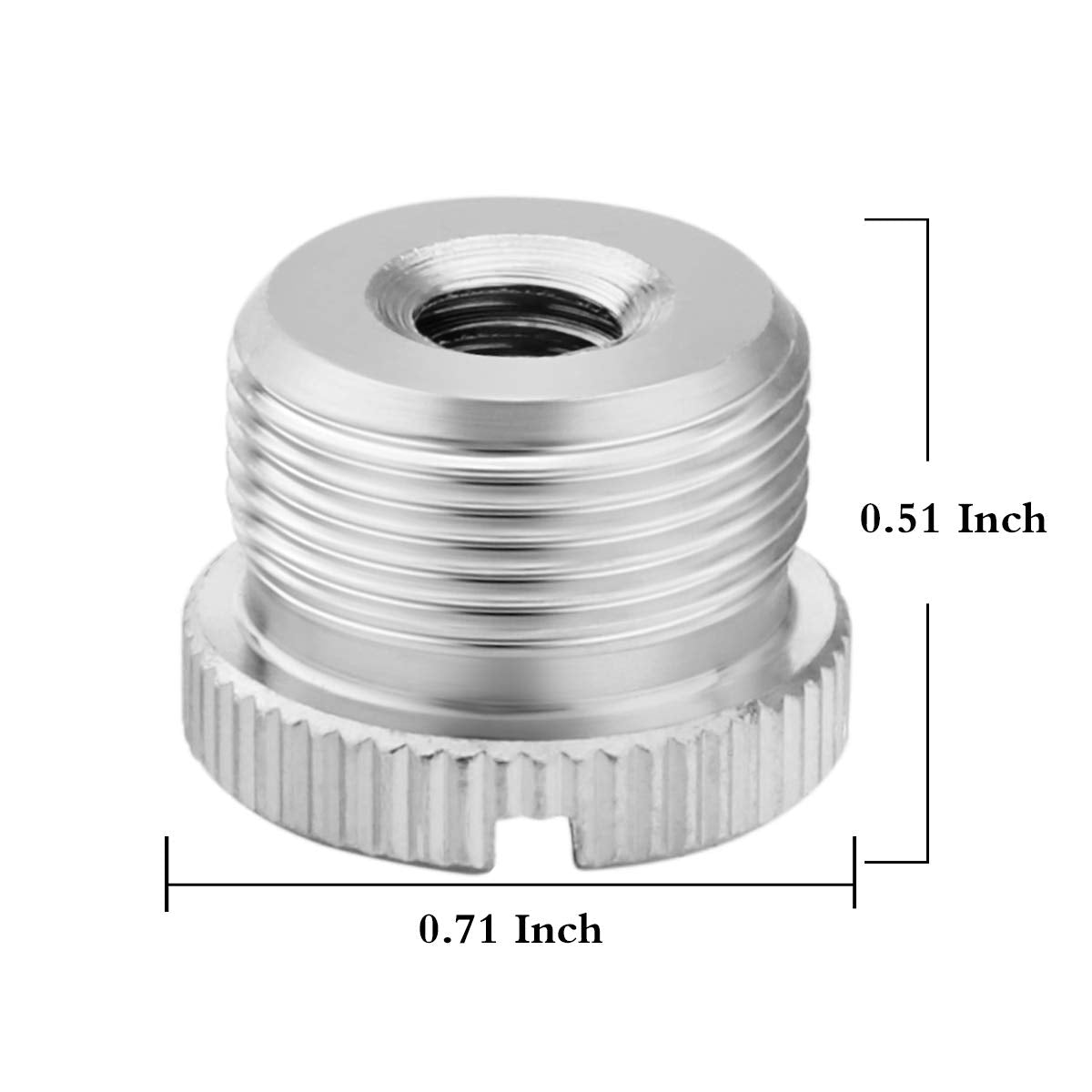 Jomley 1/4 To 5/8 Adapter, 1/4'' 20 Female To 5/8'' 27 Male Screw Thread Adapter For Camera Monitor Microphone Stand   2 Pack