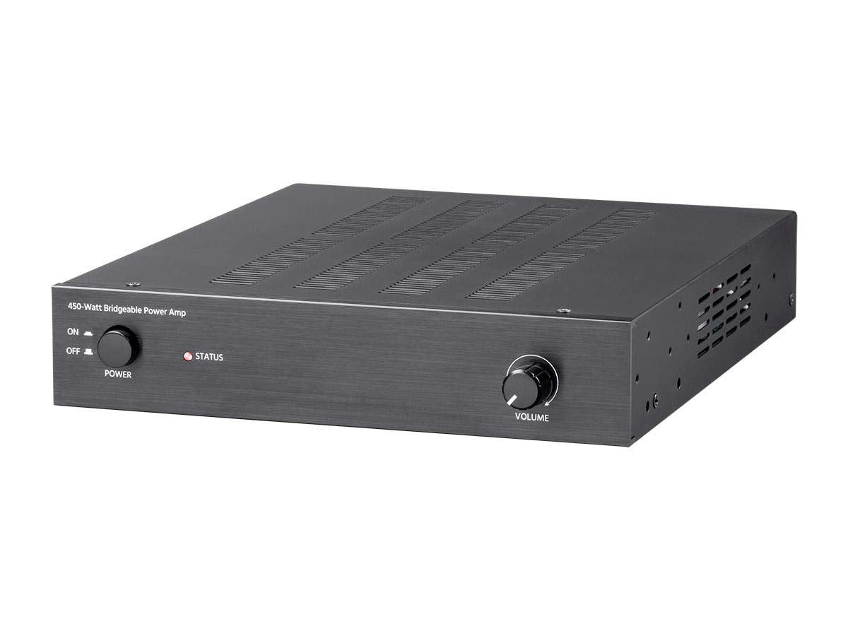 Monoprice Unity Power Amplifier   450 Watt, Bridgeable, Class D, Stereo Speaker Output, Black
