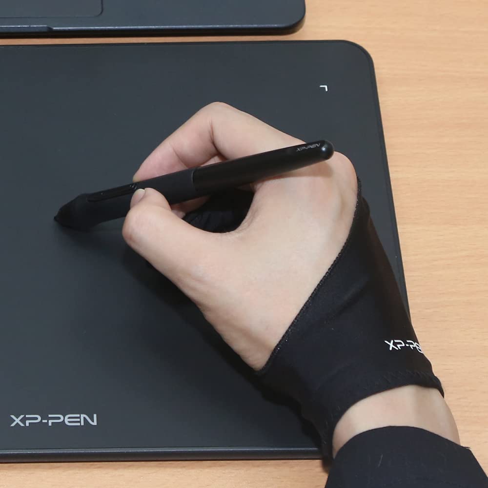 Xppen Artist Drawing Glove 2-Fingers Digital Art Glove For Graphics Drawing Tablet Drawing Glove Right Hand And Left Hand (Size