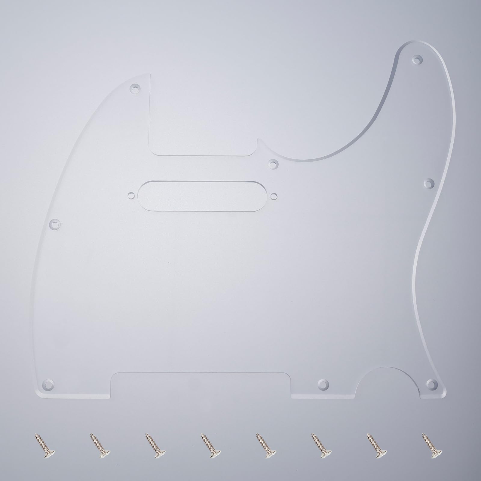 Banworks Tele Pickguard 1 Ply 8-Hole Electric Guitar Pickguard Scratch Plate for USA/Mexican Modern Style Standard Fender Teleca