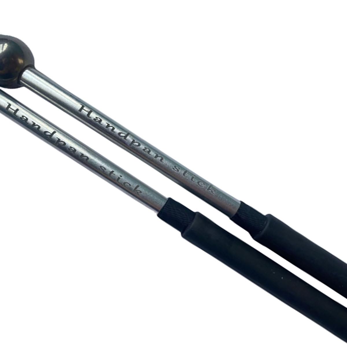 Tuoren 1 Pair Tongue Drum Mallets Metal Steel Head Drum Sticks With Rubber Handle Ethereal Drumstick Percussion Sticks Hammer Fo