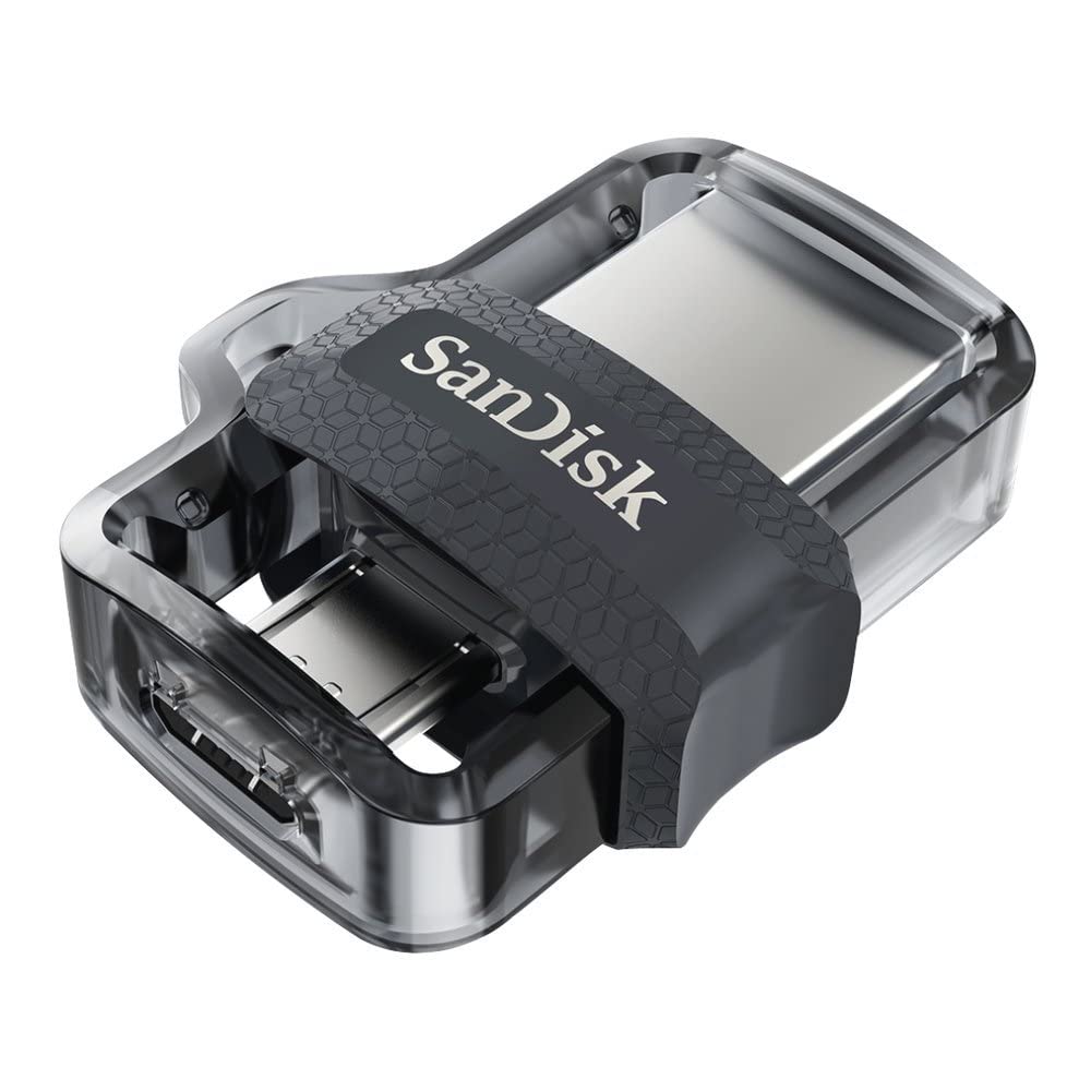 SanDisk Ultra Dual Drive 64GB - microUSB & USB 3.0 - Black - Model SDDD3-064G-G46 - Ideal for Android Devices & Computers