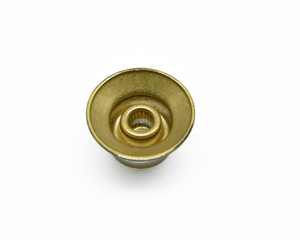 Dopro 4Pcs Metric Custom Bell Knobs Top Hat Knob Black W/Gold Custom For Epiphone Les Paul/Import Guitar Bass W/Coarse 5.8Mm Spl