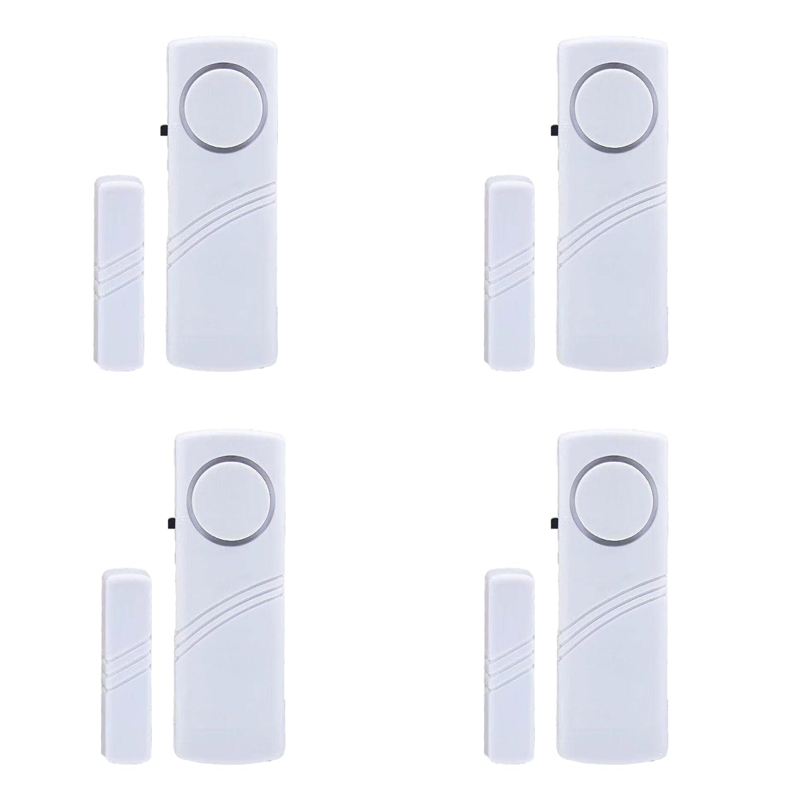 4 Pack Window Door Alarm, Door Sensor Alarm For Kids Safety, Alarm System For Home Security For Pool, Garage, Apartment, Dorm, R