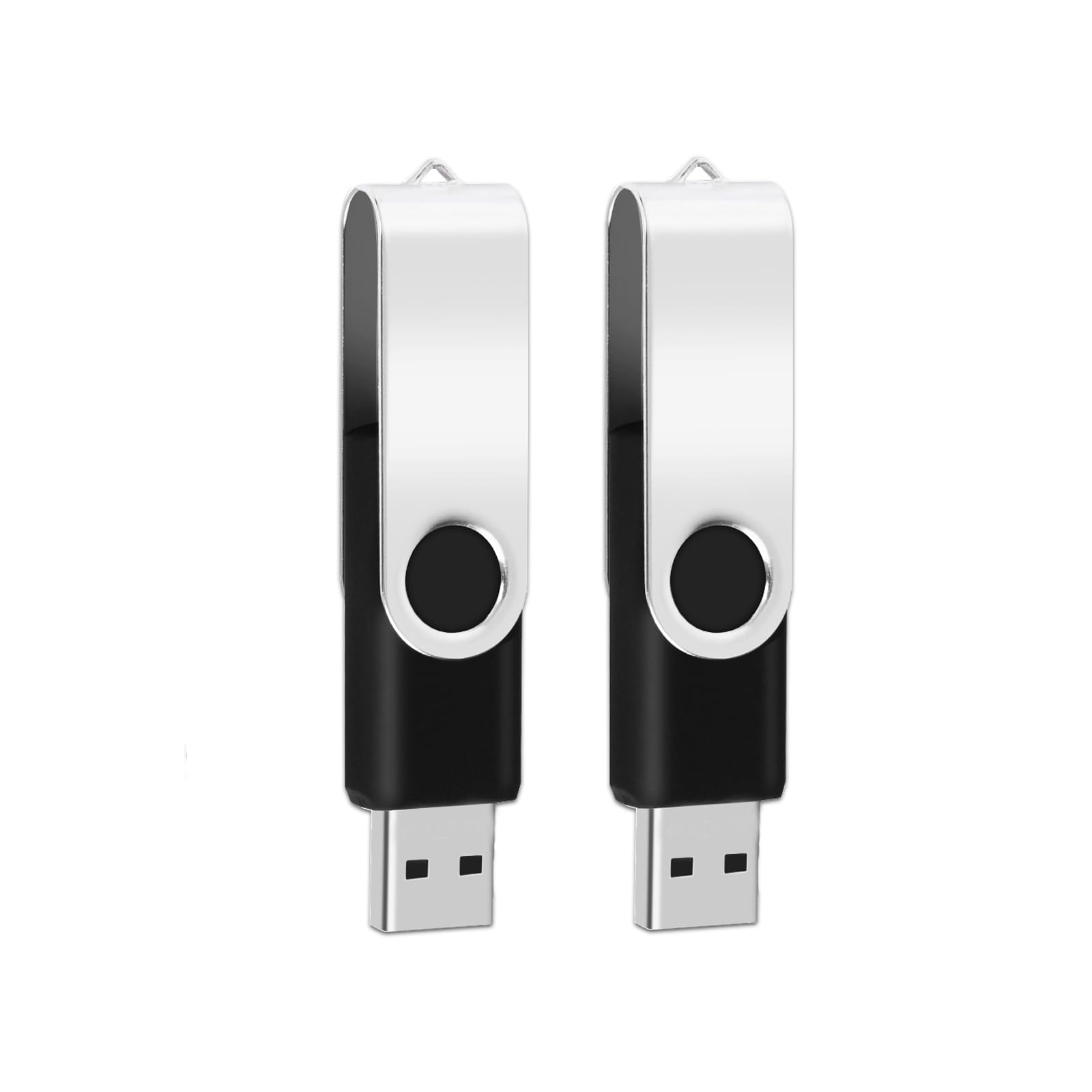 1Gb Usb Flash Drive 1Pcs Eastbull Usb 2.0 Thumb Drive Swivel Usb Stick Bulk Gig Stick Memory Stick Metal Thumb Drives (Black)
