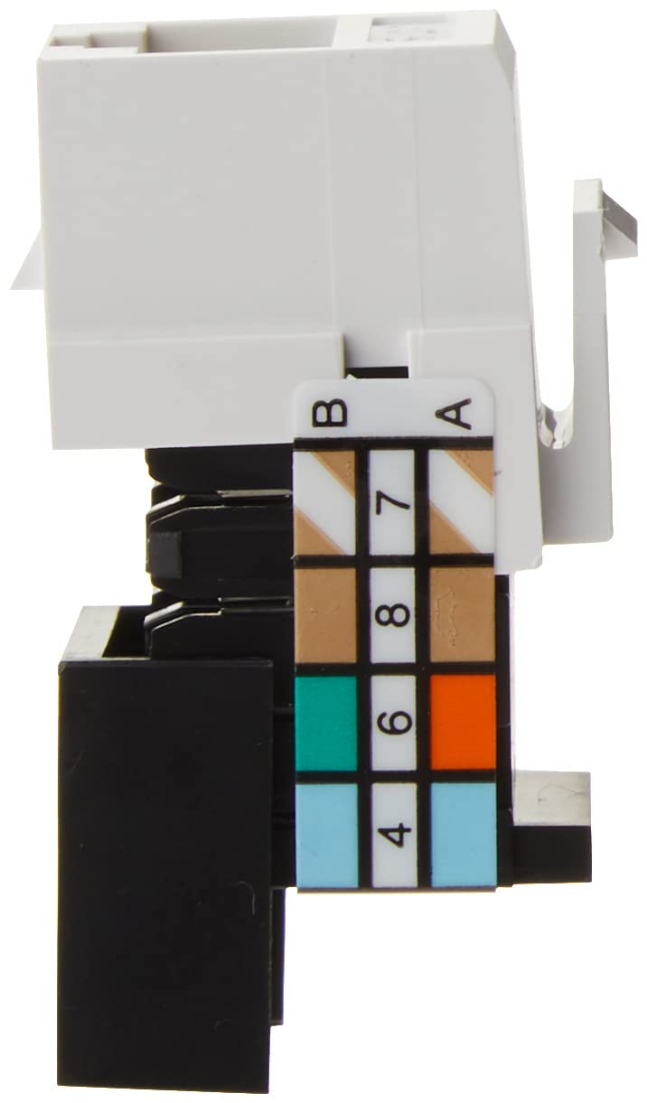 Leviton 41108 RW5 Category 5 QuickPort Connector, CAT 5, White