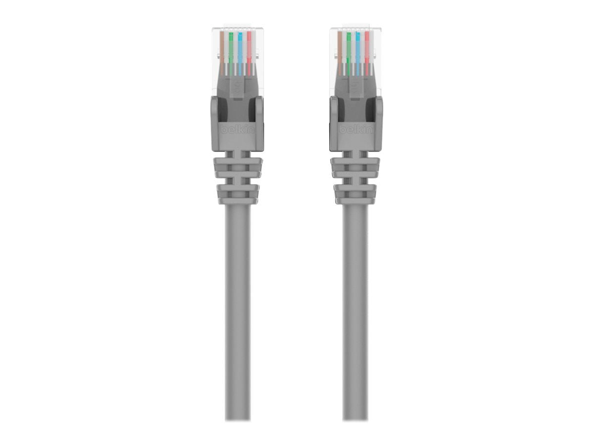 Belkin A3L980 20 S Cable,Cat6,Utp,Rj45M/M,20,Gry,Patch,Snagless