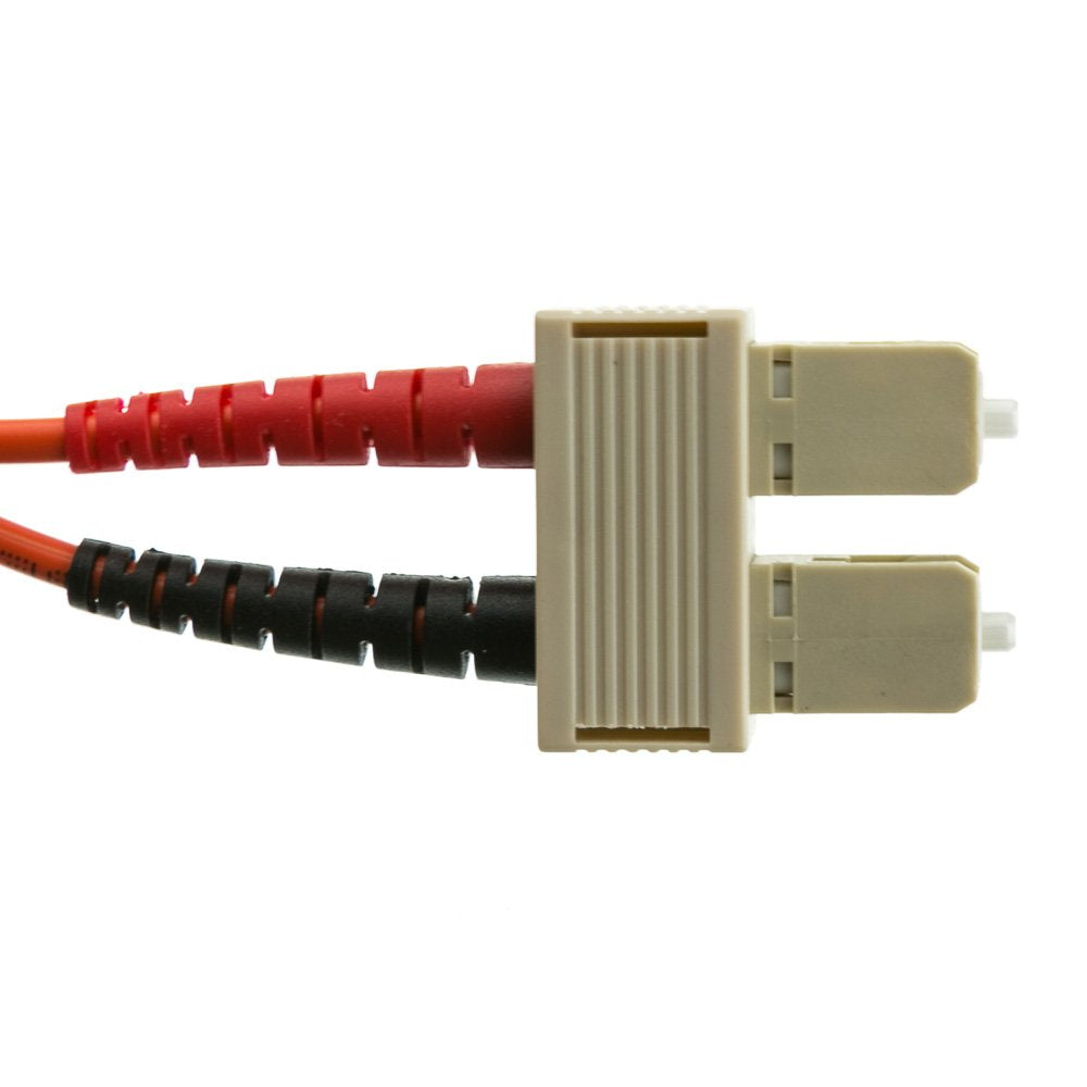 Cablewholesale Fiber Optic Cable, 10 Meter (33 Feet) Sc To Sc Subscriber Connector Duplex 62.5/125 Om1 Multi Mode Fiber Optic Sc