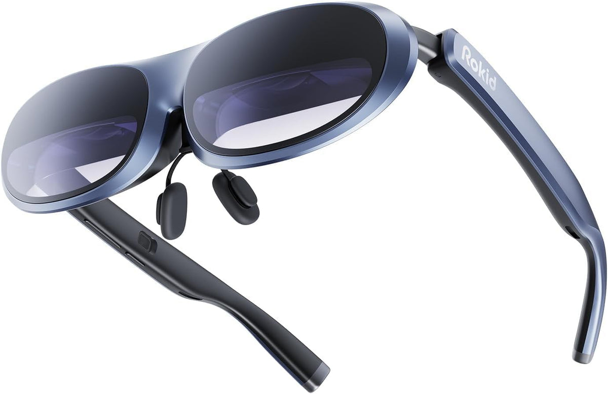 Rokid Max Ar Glasses, Smart Glasses With 360'' Micro Oled Display, Google Play, Media Streaming, Hdcp Support & Cloud Gaming, Co