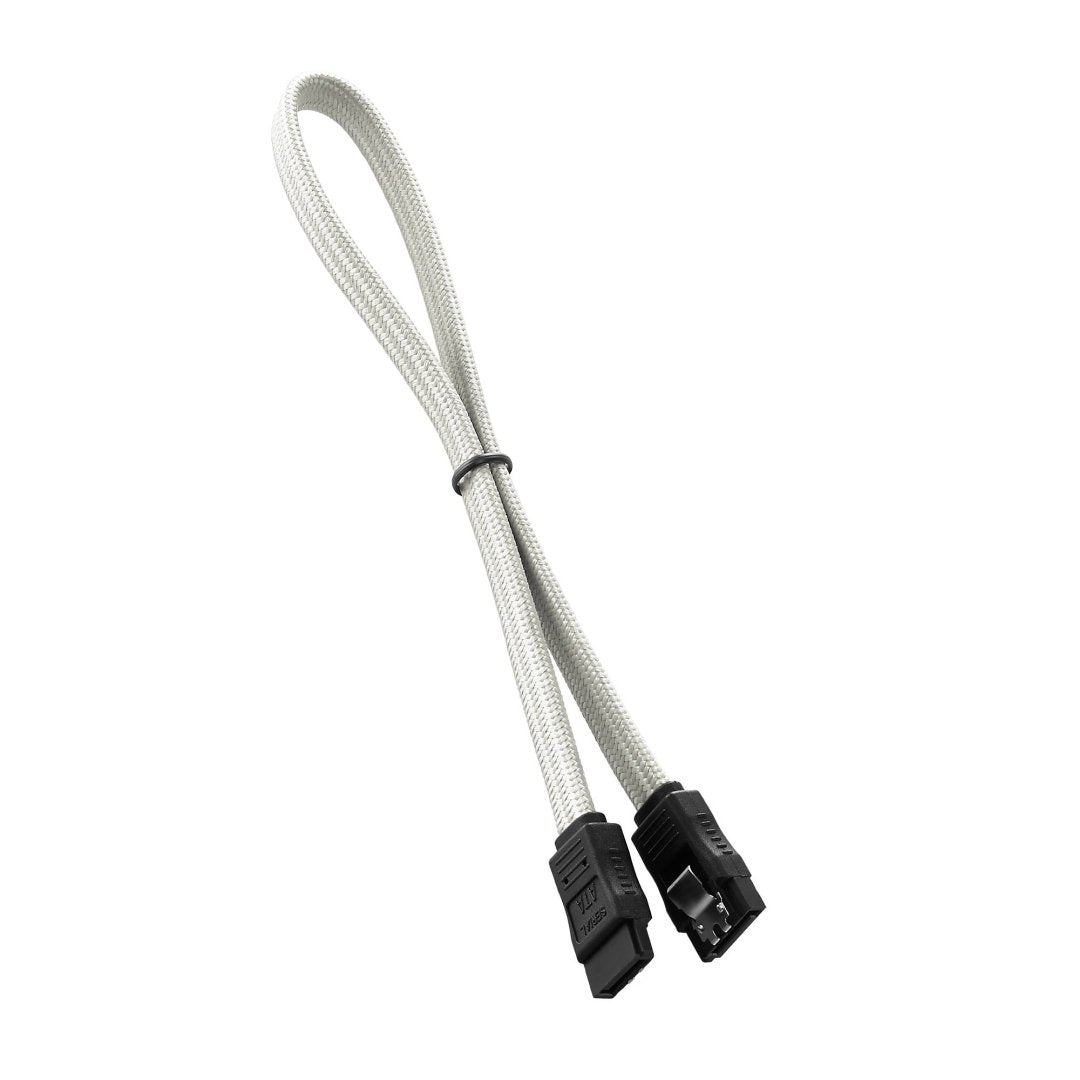 Cablemod Modflex Sleeved Sata 3 Cable (White, 30Cm)