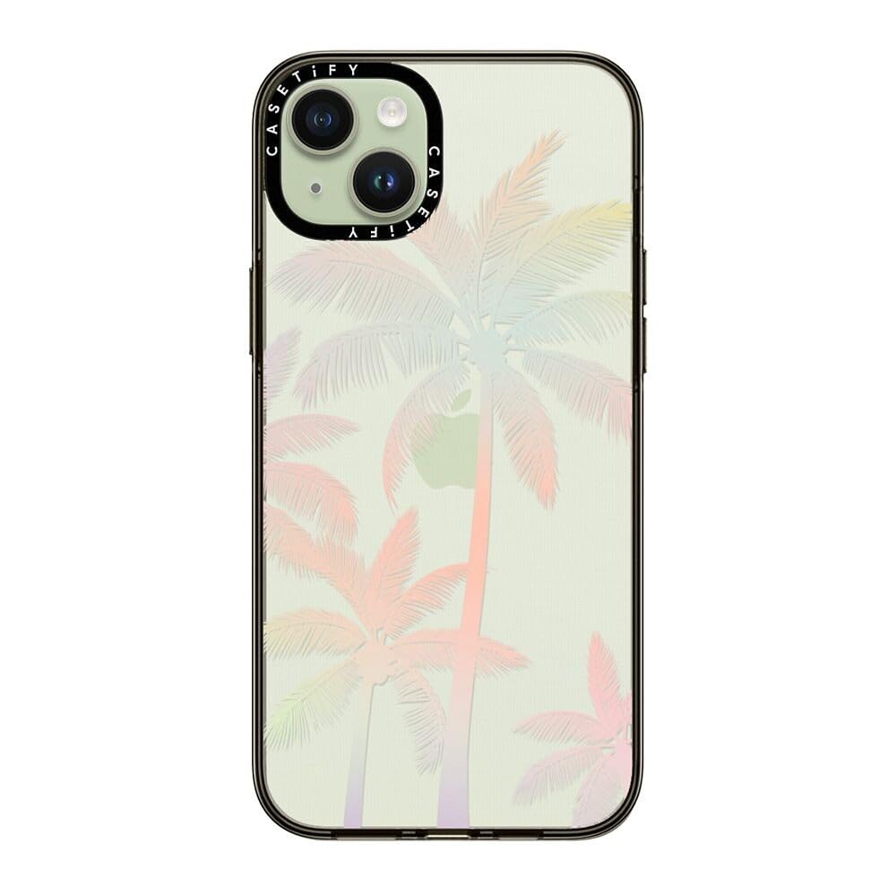 Casetify Compact Case For Iphone 15 Plus [2X Military Grade Drop Tested / 4Ft Drop Protection]   Modern Tropical Palm Tree   Cle