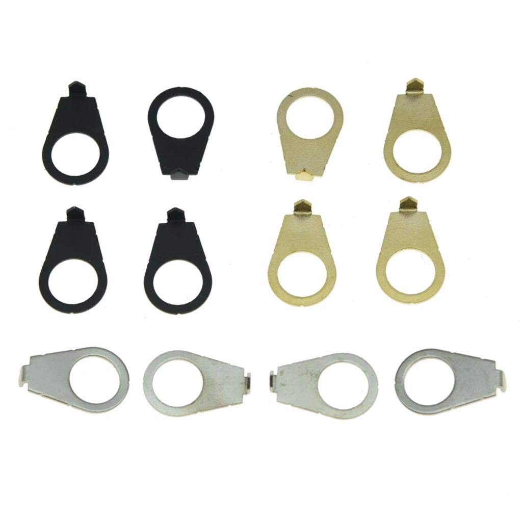 Dopro Set Of 4 Gold Lp Guitar Knobs Pointer Plate 3/8 Knob Indicator For Usa Les Paul With Cts Pots