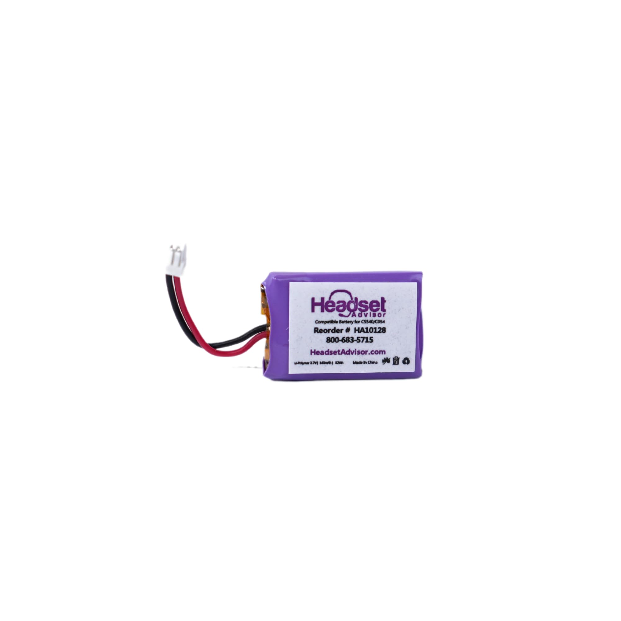 Compatible Plantronics Battery Replacement For Cs540 And C054 Wireless Headsets