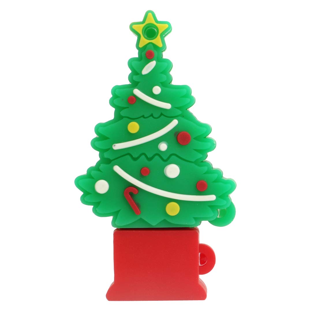 Christmas Tree Flash Drive 16GB, Gift USB Stick with Chain for Family,Kids,Friends,Students,Teacher Merry Christmas
