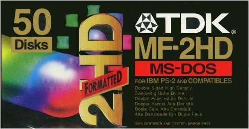 TDK 50-Pack 3.5 Floppy Disks Preformatted for PC