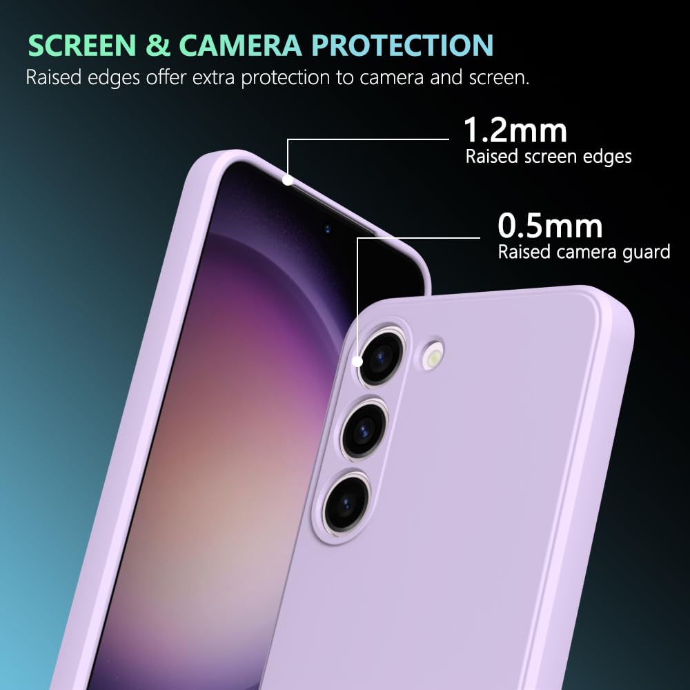 Wogroo For Samsung Galaxy S24 Case Purple, Scratch Resistant With Soft Touch, Slim Thin Phone Cover For Samsung Galaxy S24