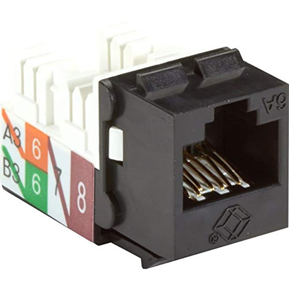 Bk Cat6A Jack Utp Rj45