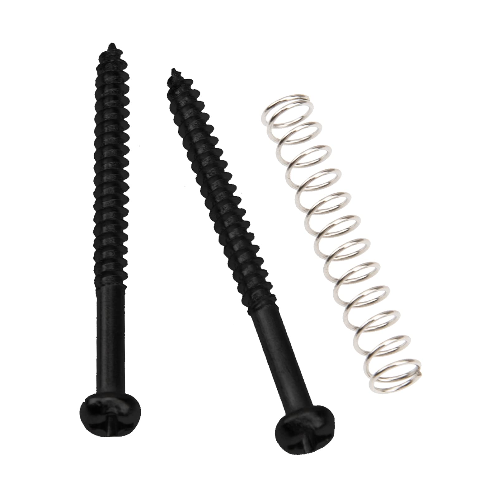 32Pcs Yootones Bass Pickup Mounting Screws Springs Compatible With P Bass Jazz Bass Or P90 Pickups (Black)