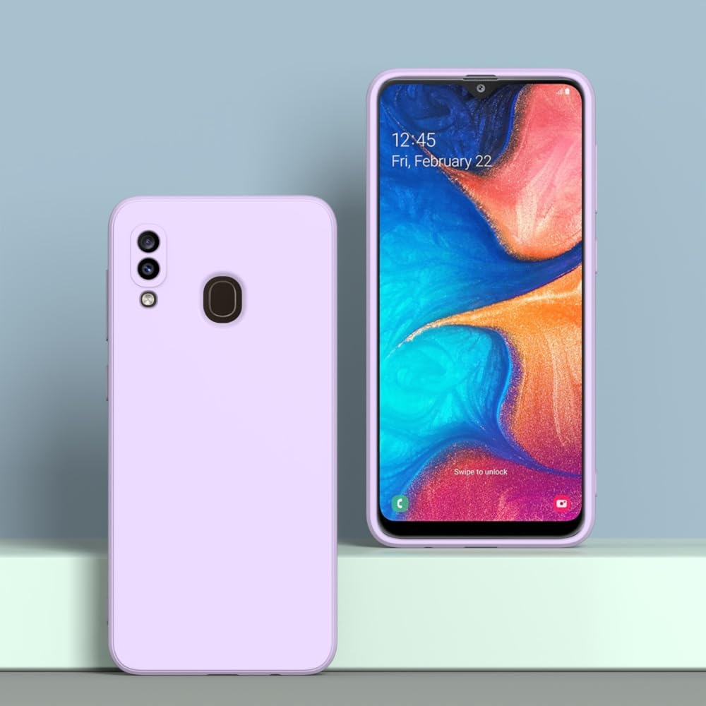 Wogroo For Samsung Galaxy A20 Case Purple, A30 Case Scratch Resistant With Soft Touch, Slim Thin Phone Cover For Samsung Galaxy