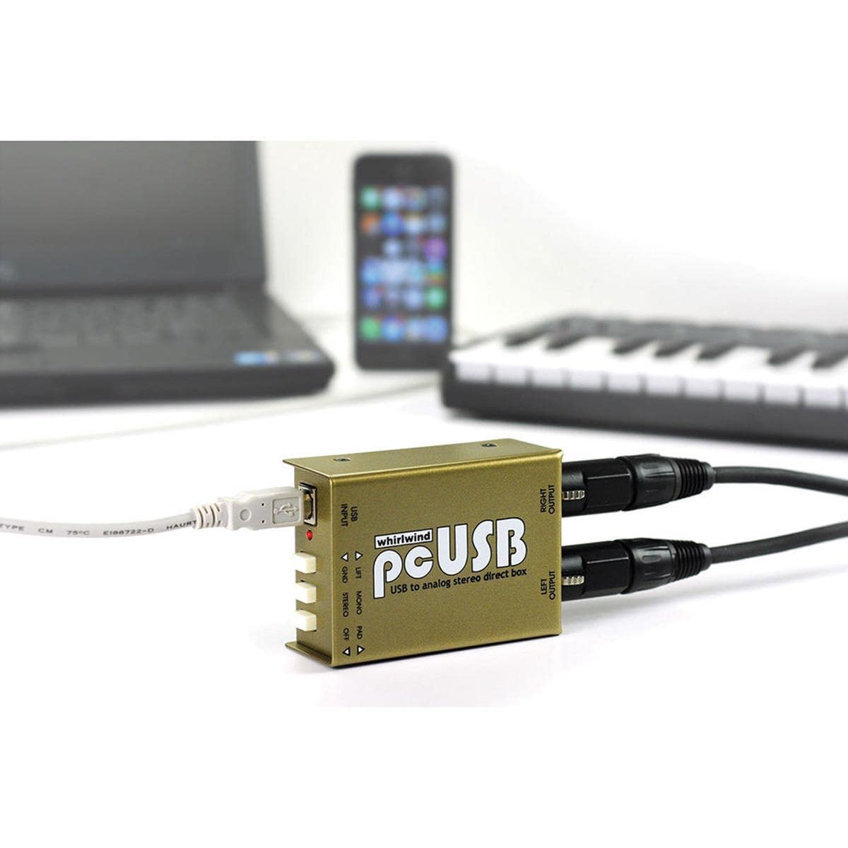 Whirlwind Pcusb 2 Channel Active Usb Pieces Direct Box