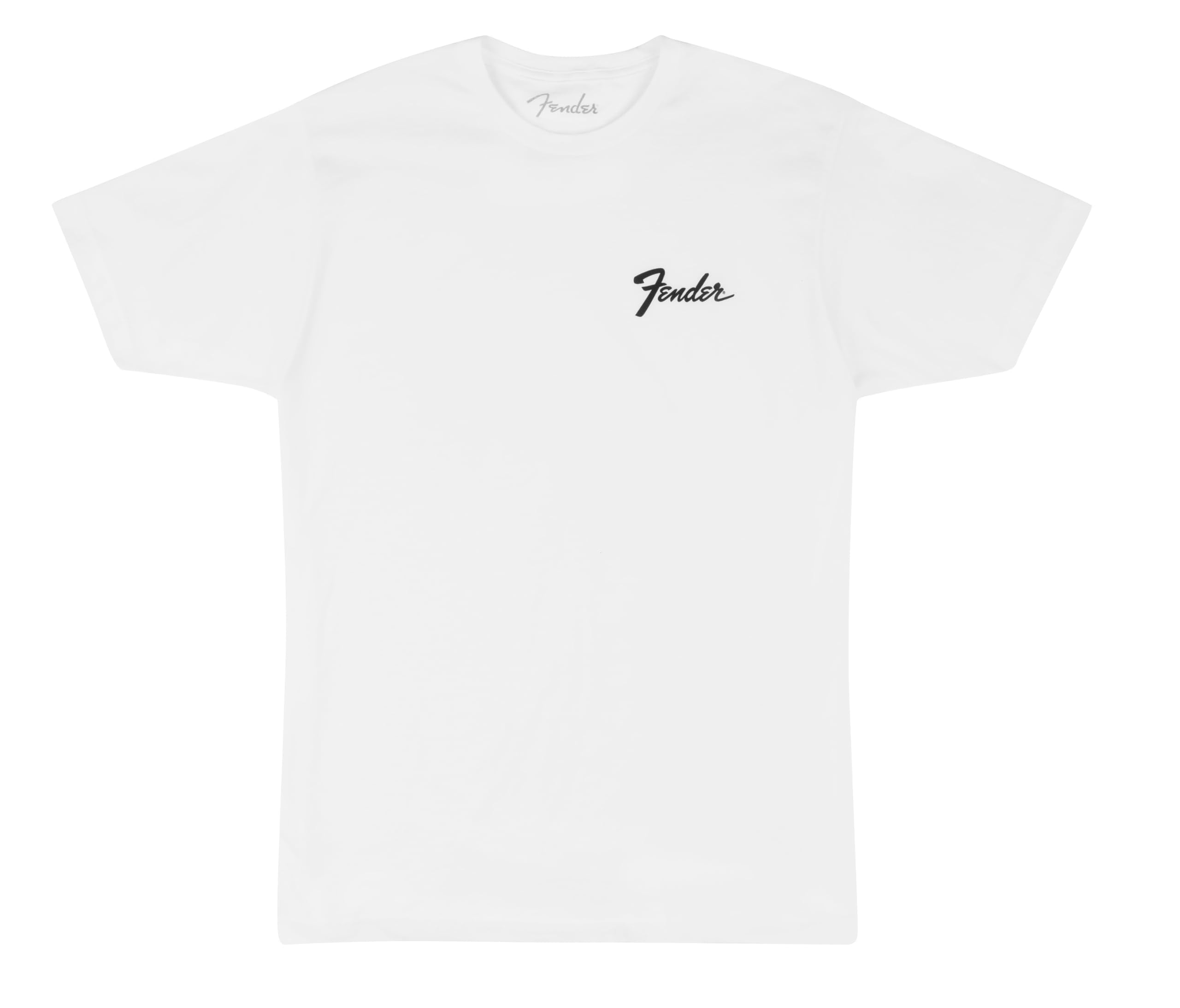 Fender Transition Logo T-Shirt, 100% Cotton, White, XXL