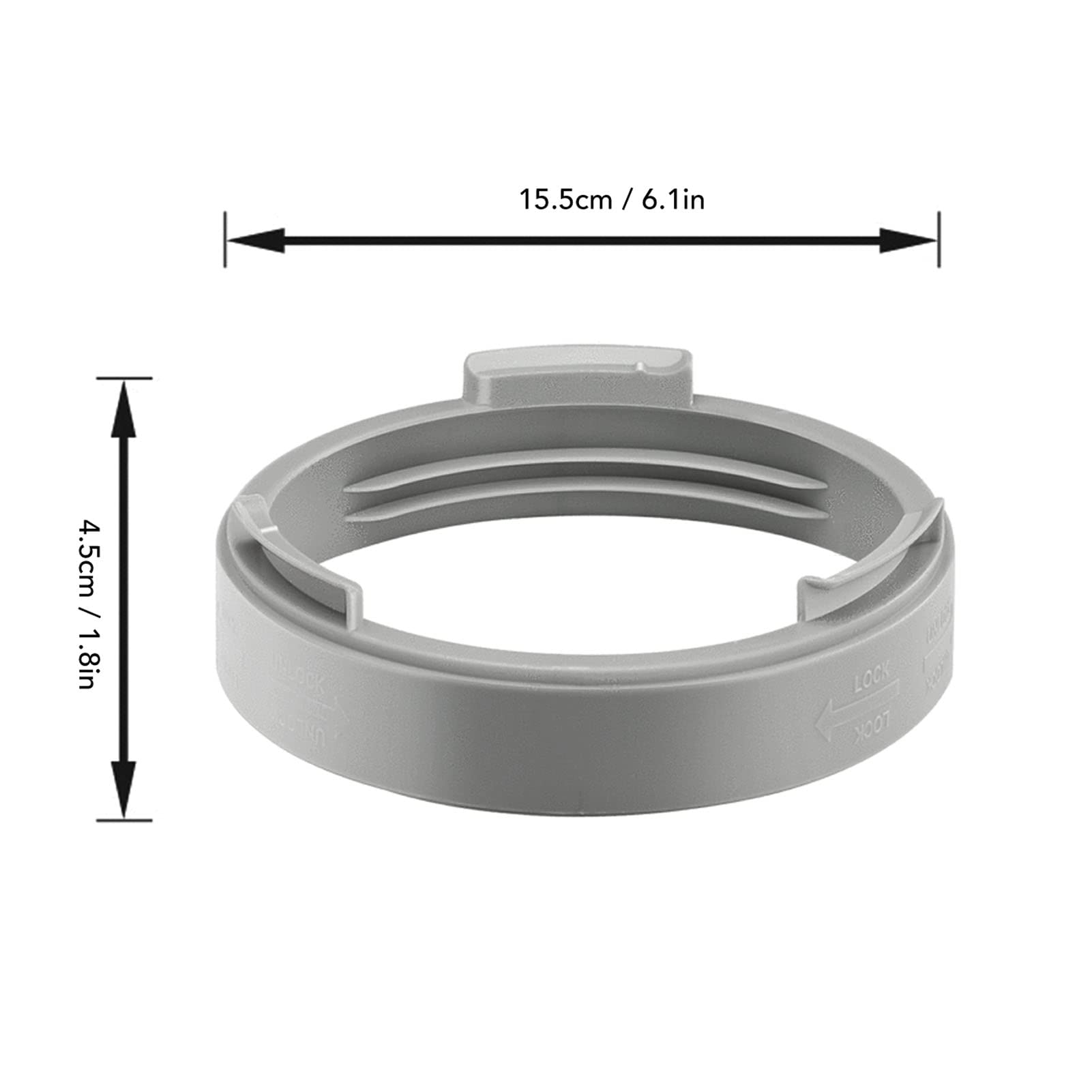 Topincn 5.9In Air Conditioner Exhaust Hose Coupler, Universal Round Exhaust Hose Extention Coupling Connector Ac Coupling Extens
