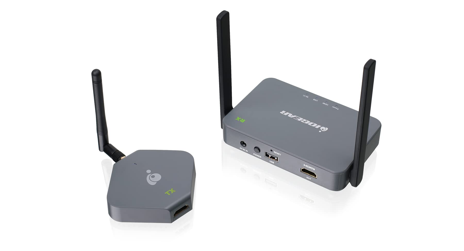 Iogear Hdmi Wireless Video 4K Hd Tv Connection Kit   4K@30Hz   Wireless 2.45Ghz Wwpa 2 Encryption   Up To 100Ft   Mirror Or Exte