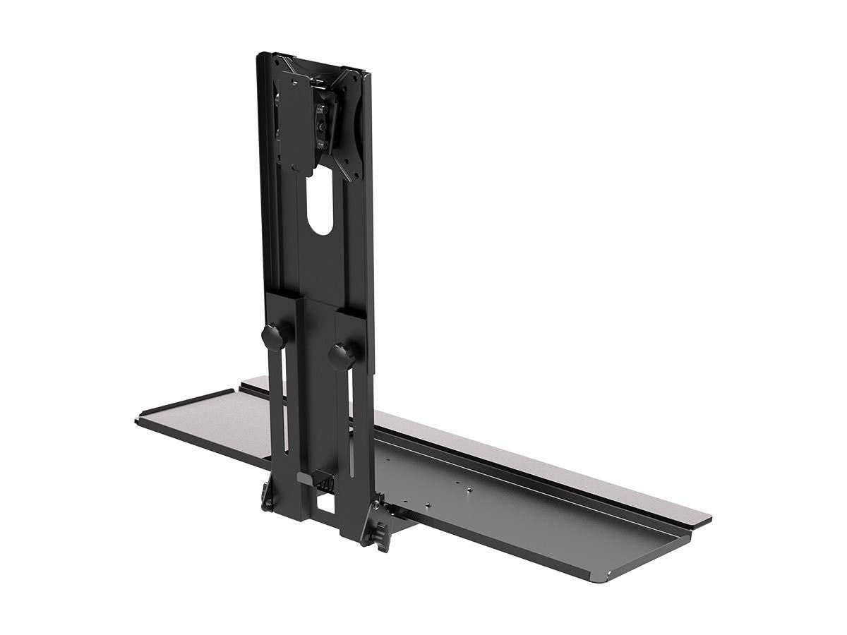Monoprice Workstation Wall Mount For Keyboard And Monitor   Supports Vesa 75X75 And 100X100 Monitors That Weigh Up To 55 Lbs, Ke