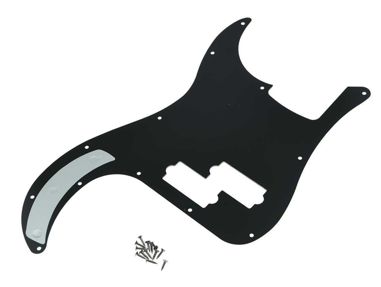 Kaish 13 Hole P Bass Style Pickguard Pb Scratch Plate Bass Pickguard For Usa/Mexico Precision P Bass Black 3 Ply