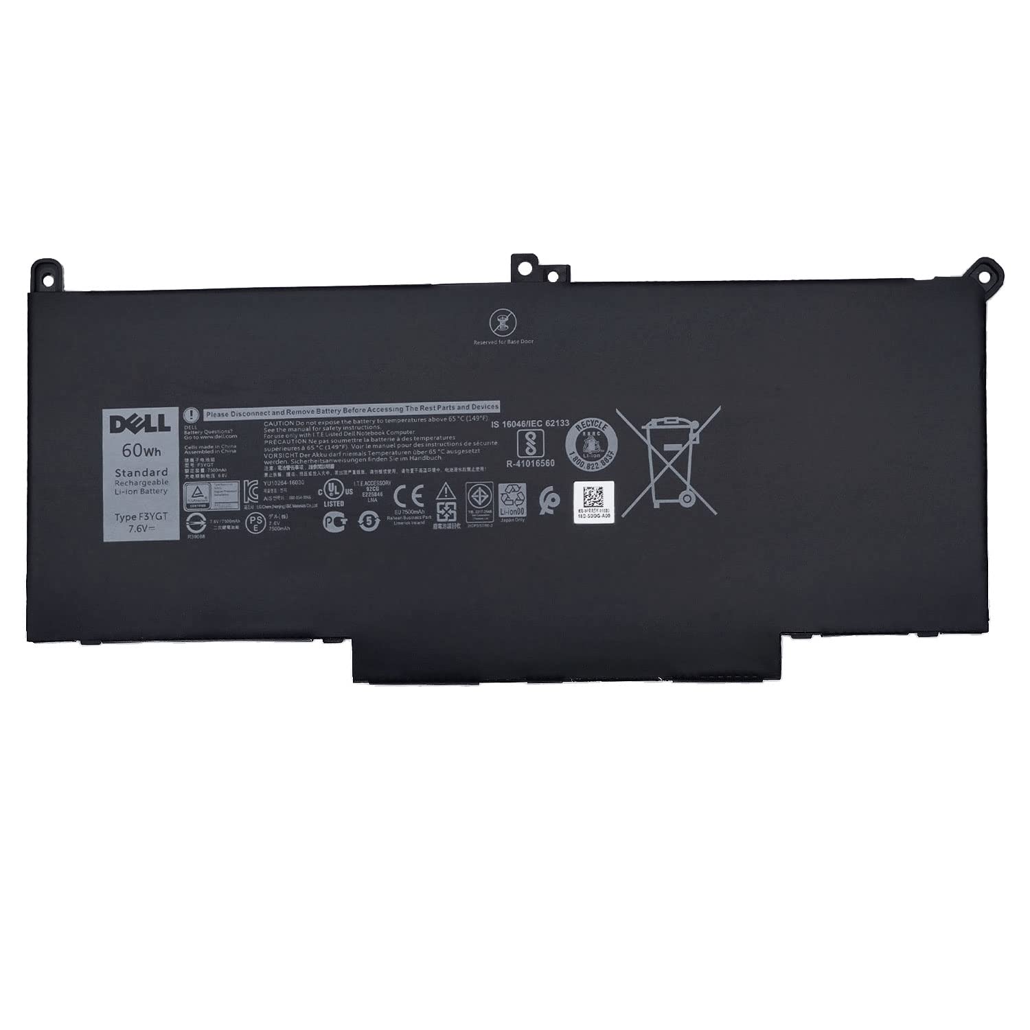 Dell F3Ygt Battery For Dell Latitude 12 7280 7290 13 7380 7390 P29S002 14 7000 7480 7490 P73G002 Series P28S P28S001 P73G P73G00