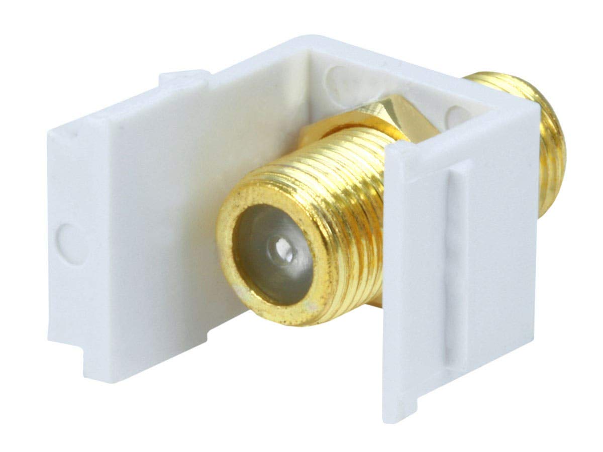 Monoprice Modular F Type Keystone Jack White