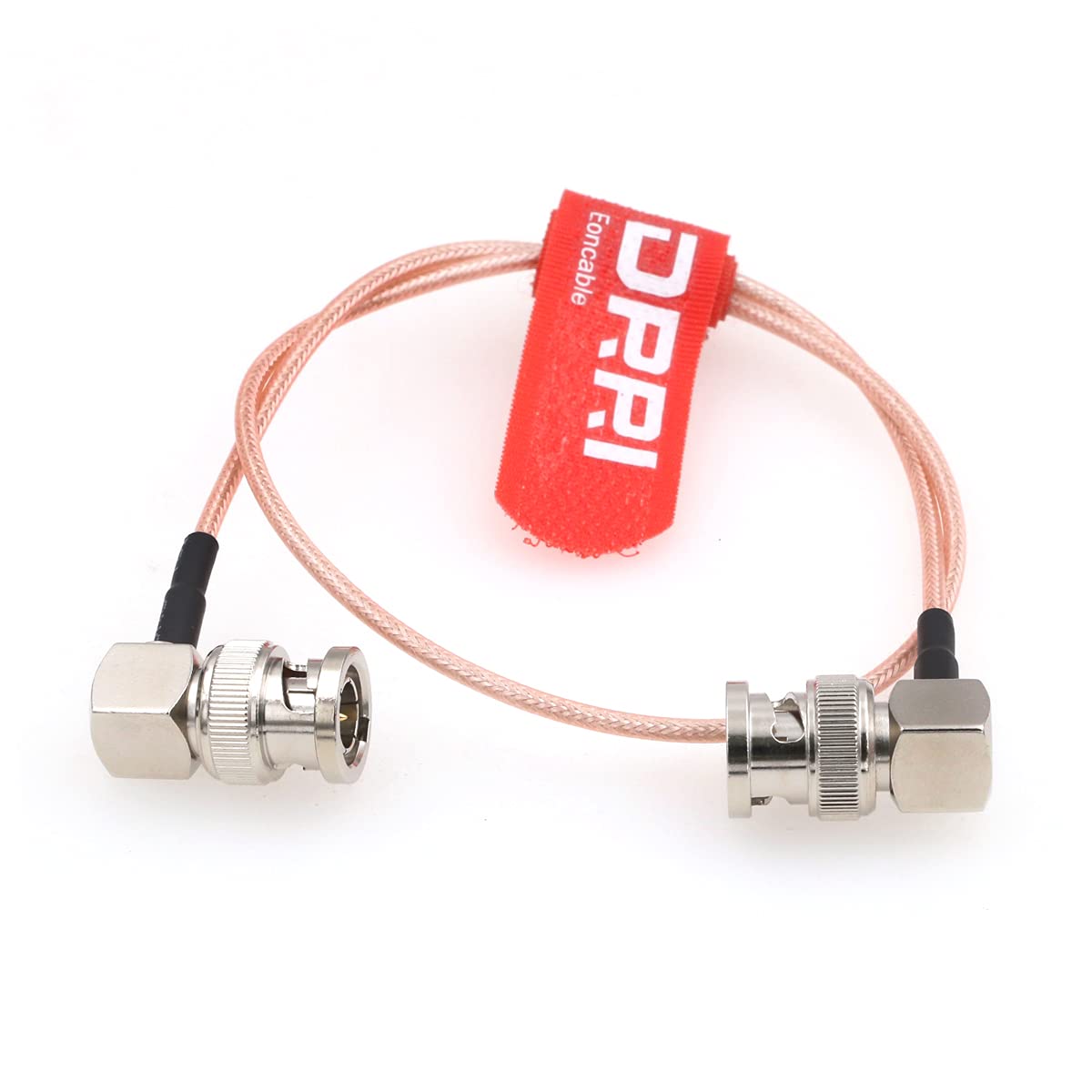 Drri Right Angle Bnc Male To Bnc Male 75 Ohm Hd 3G Sdi Coaxial Cable For Ursa Mini And Small Hd Monitor (30Cm/ 12'')