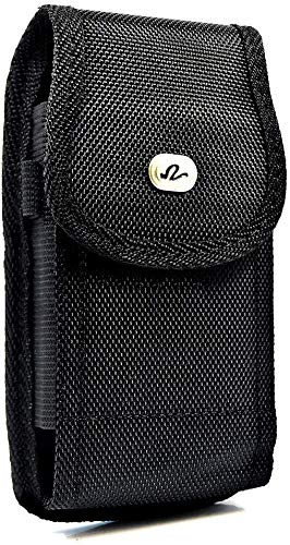Heavy Duty Extra Large Vertical Smart Phone Case/Pouch/Holster With Belt Loop, Belt Clip And Hook And Loop Fastener, 5.75 X 3 X