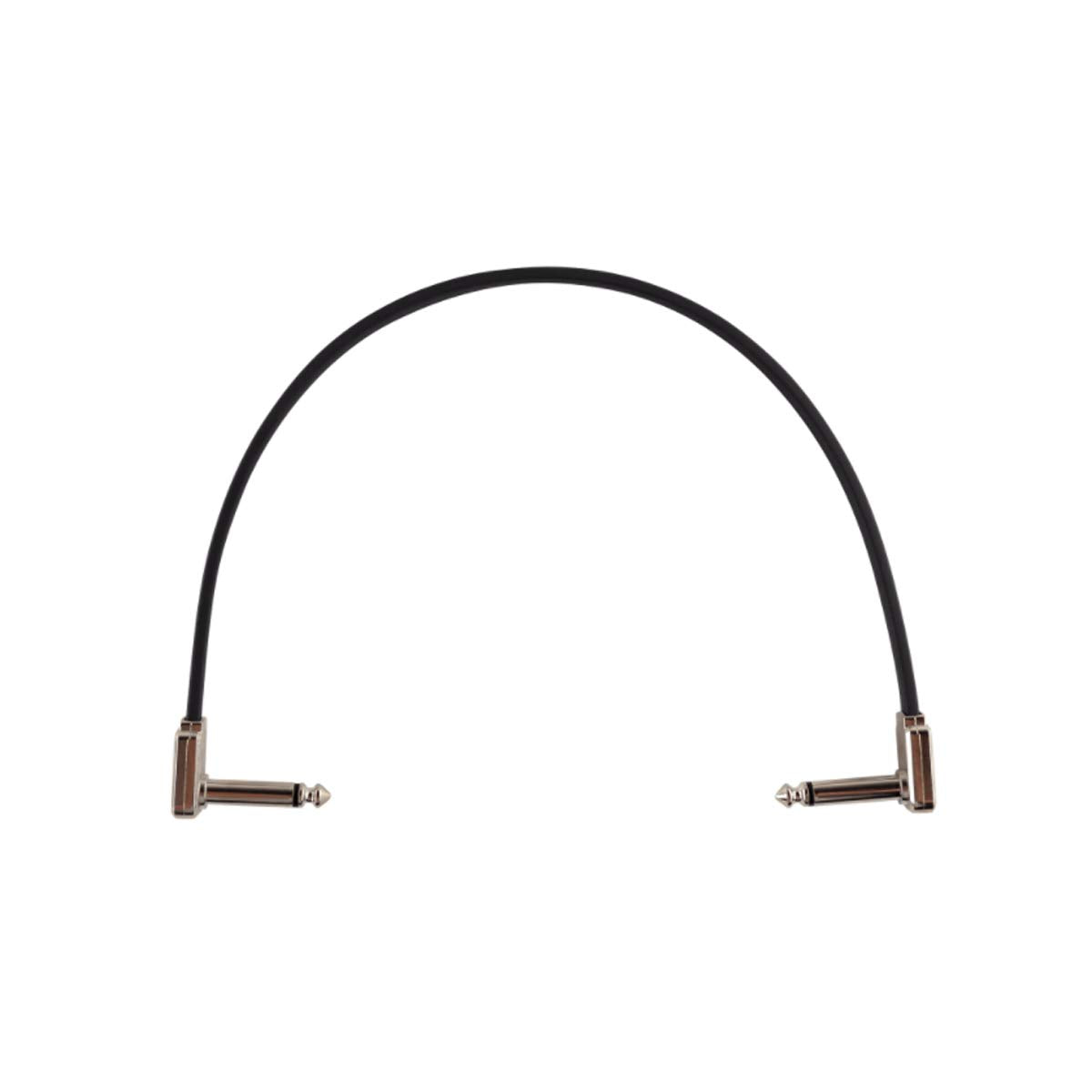 Ernie Ball Flat Ribbon Patch Cable, 12In, Black (P06227)
