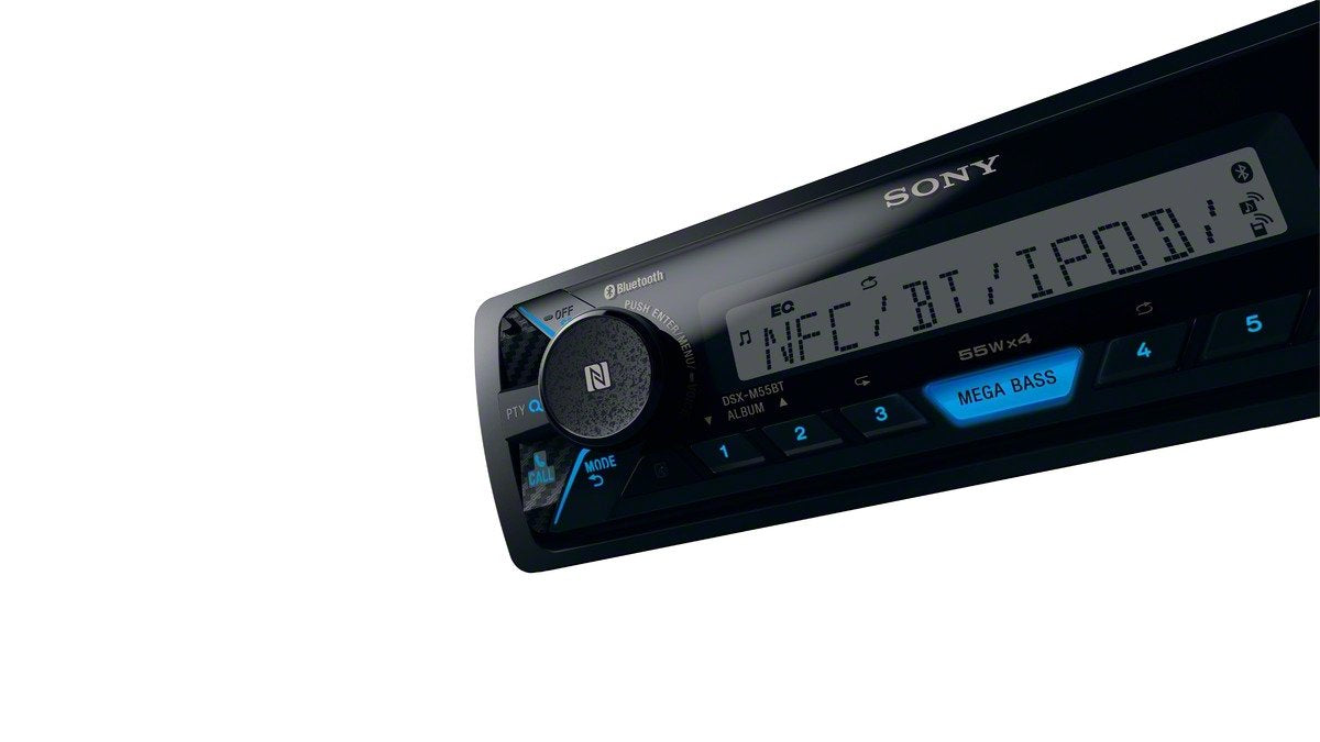 Sony Dsxm55Bt Bluetooth Marine Digital Media Stereo Receiver Siriusxm Ready, Single Din