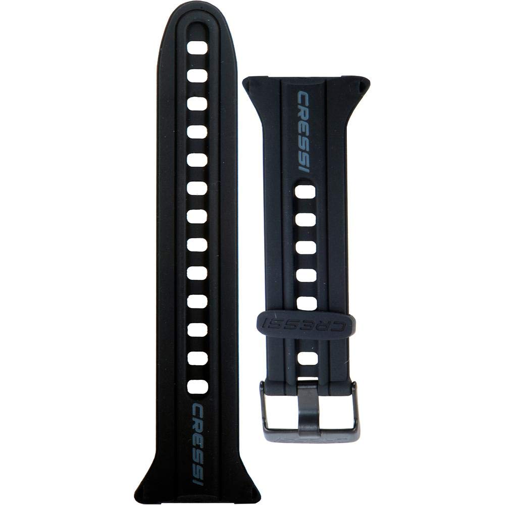 Cressi Watch Strap For Watch Style Dive Computer, Black/Grey