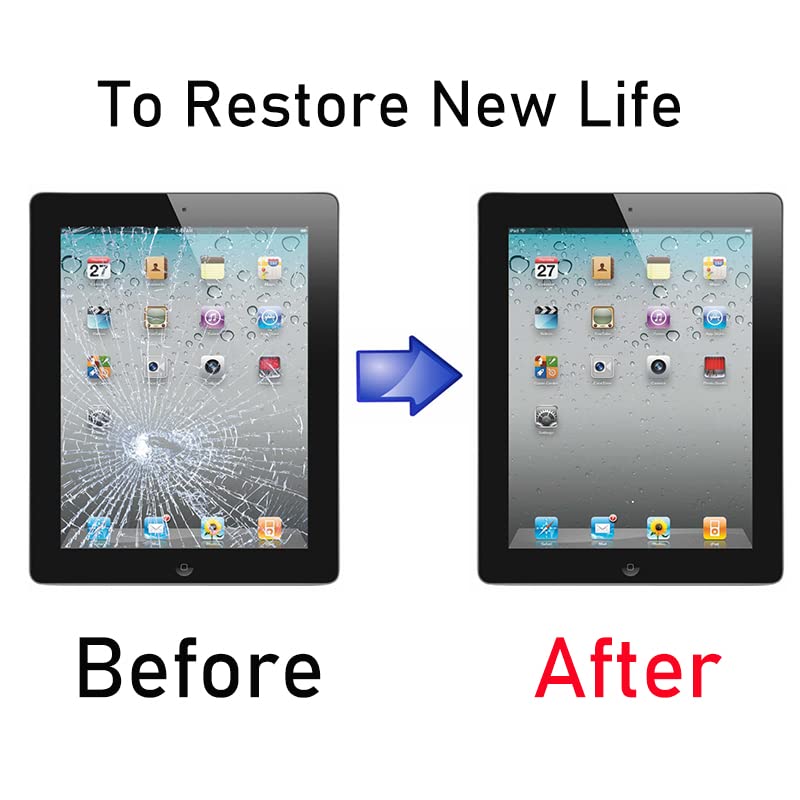 Jpung For Ipad Air 1St Generation Screen Replacement Touch Glass Digitizer, Only For A1474 A1475 A1476 Air 1St Gen, With Home Bu