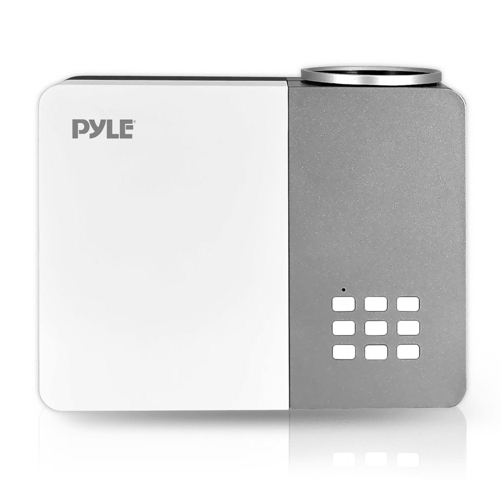 Pyle Video Projector 1080P Full Hd Professional Cinema Home Theater - Digital Multimedia, Built-In Stereo, Adjustable Keystone P