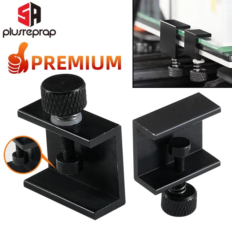 5Aplusreprap 3D Printer Bed Clips: Adjustable Ender 3 Bed Clips For Creality Ender 3 V2/ 3 Pro/Max/Neo/Ender 5, Cr 20 Pro, Cr 10