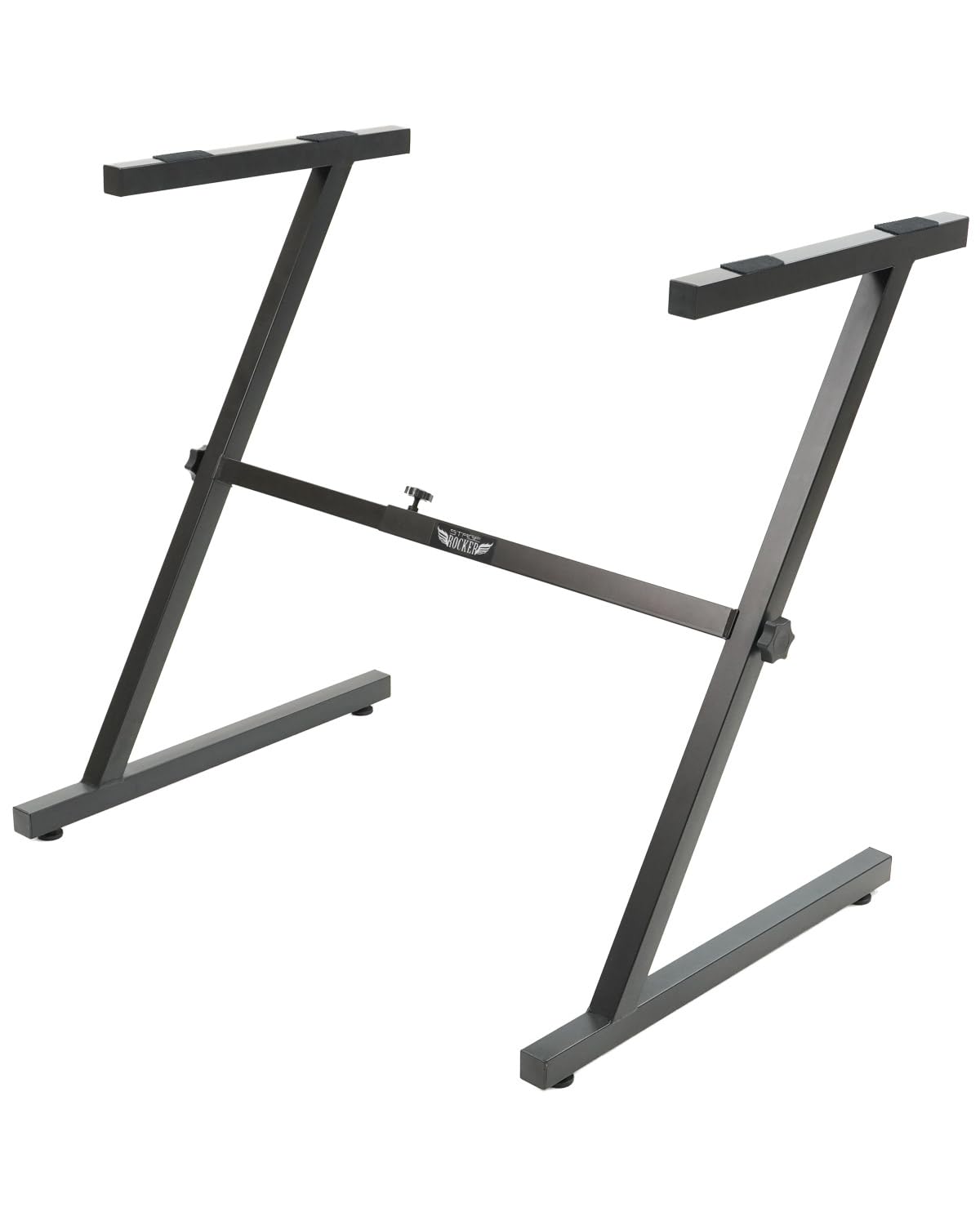 Stage Rocker Z Style Keyboard Stand W/ Adjustable Width. Sturdy & Durable Digital Piano Stand For A 61/88 Key Keyboard. Easy To