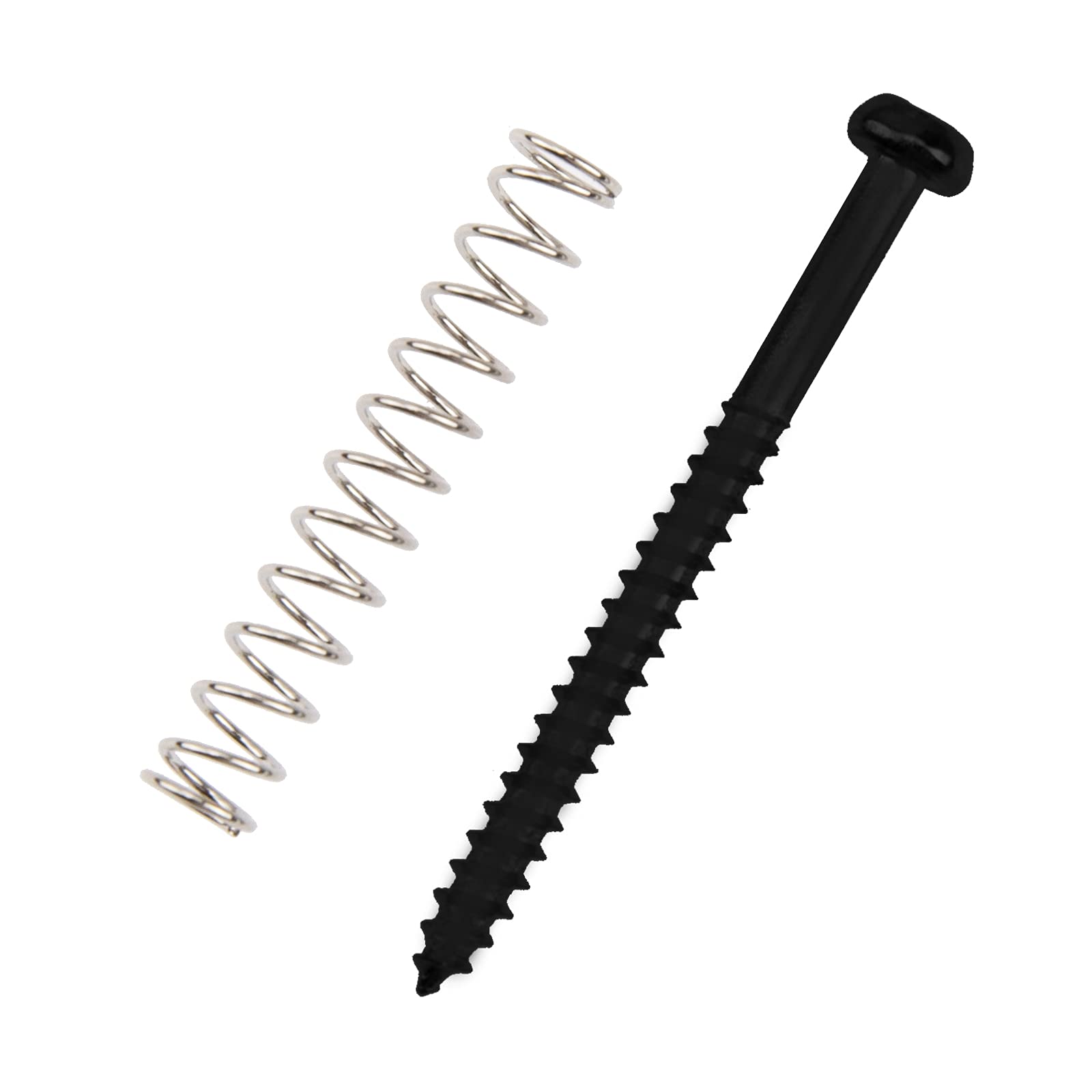 32Pcs Yootones Bass Pickup Mounting Screws Springs Compatible With P Bass Jazz Bass Or P90 Pickups (Black)